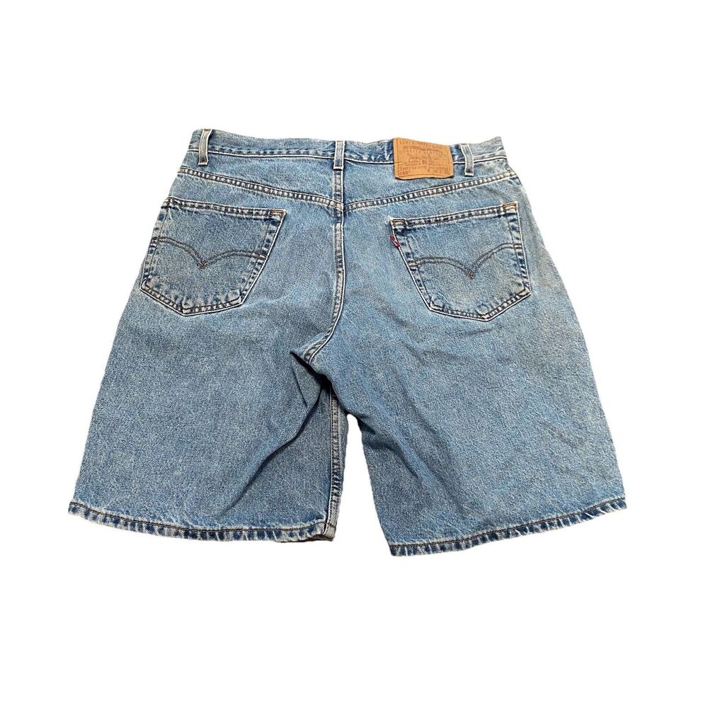 Vintage Levi’s 550 Denim Blue Jean Shorts Jorts Y2K 90s Size 34